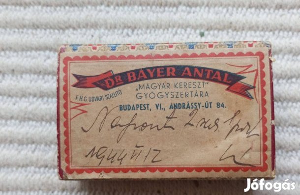 Injekciós tü 1944 ből