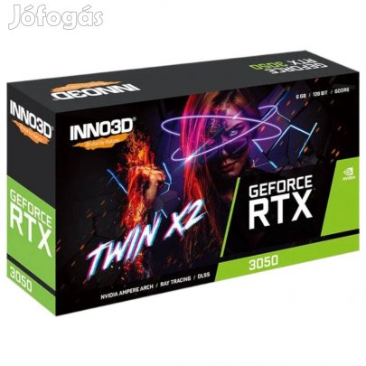 Inno3D Geforce Rtx 3050 6GB Twin X2 Garanciával! Bruttó ár!