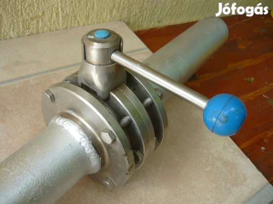 Inox 50-es elzáró csap