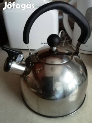 Inox, rozsdamentes vízforraló, teafőző