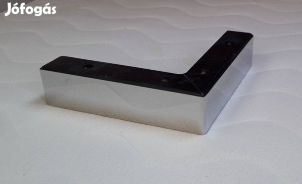 Inox bükkfa bútorláb L alakú