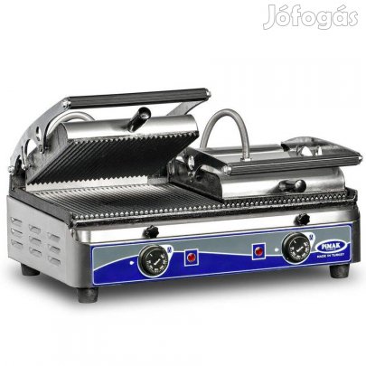 Inox dupla kontaktgrill tost sütő alsó sütőfelület 52x25cm-es felső 2x