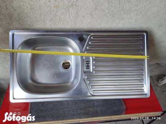 Inox egy medencés mosogató tálca 