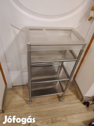 Inox gurulós kivehető mosható beteg ellátó zsurkocsi