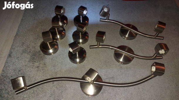 Inox kettes fejű spot lámpa 1db 2400Ft Veszprém ingyen szállítás