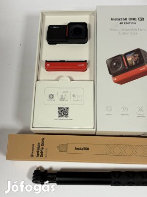 Insta360 ONE RS 4K Edition +Selfie Stick - Kiváló Állapotban!