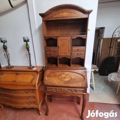 Intarziás szekreter + szék