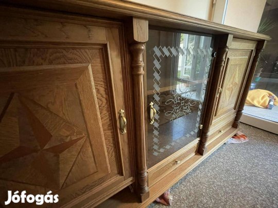 Intarziás tölgyfa komód!