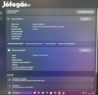 Intel 8.-gen i5-ös Játékos Pc4-Eladó !!!