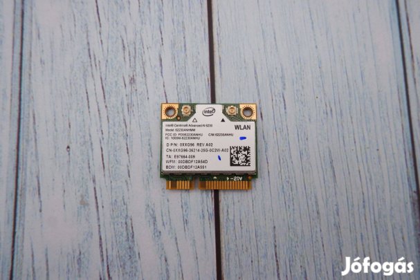 Intel Centrino 6230 Wifi kártya + Bluetooth CN-0Xxg96