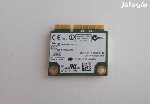 Intel Centrino Wireless 150 Mbps Pcie Half Mini WIFI kártya