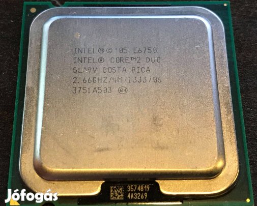 Intel Core2 Duo E6750 processzor eladó