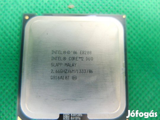 Intel Core 2 Duo 2,66GHz 775 processzor 2 mag E8200