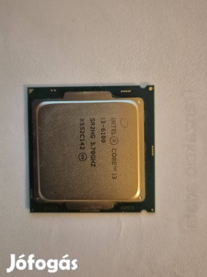 Intel Core i3-6100 (3.7GHz) LGA1151 processzor működő gépből bontva