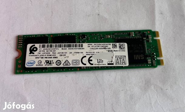 Intel M2 2280 sata ssd 256gb