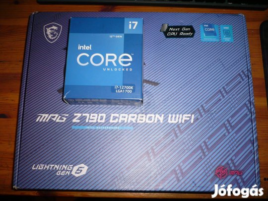 Intel i7 félkonfig 12gen eladó
