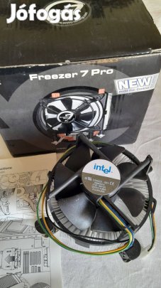 Intel mikroprocesszor hűtőventillátor, radiátorral