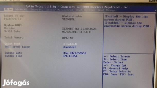 Intel server board s1200btl alaplap cpu ram cooler