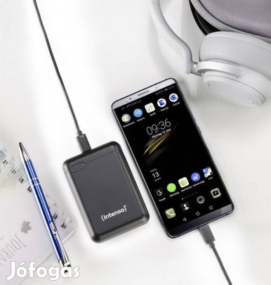 Intenso XS10000 10000 mAh litium-polimer powerbank töltő 3,1 Amper új!