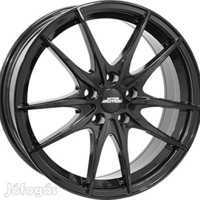 Inter Action ZODIAC Fényes fekete 7X17 4X108 ET25 CB65,1 | alufelni |