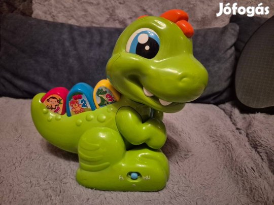 Interaktív dinó, magyarul és lengyelül beszél, mozgó játék