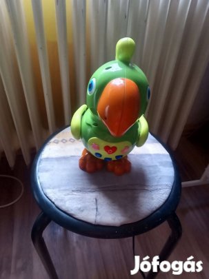 Interkatív táncoló, beszélő papagáj