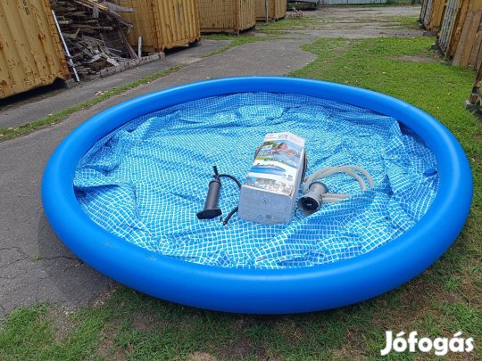 Intex 396x84cm Easyset felfújható Medence vízforgatóval (zozizo)