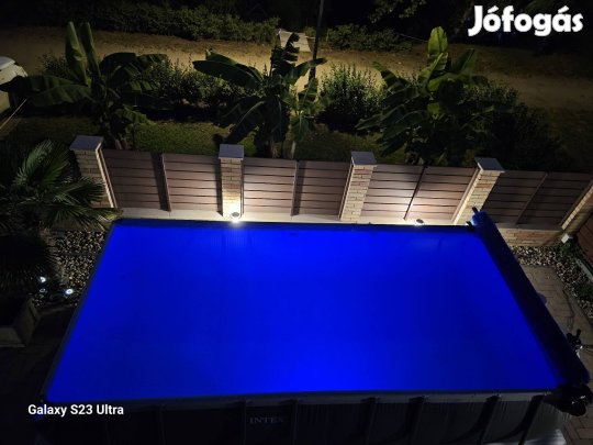 Intex 549x274x132 csővázas medence minden tartozékával.