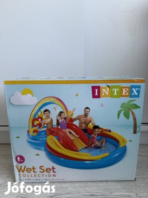 Intex 57453 medence játékközpont szivárvánnyal 297x193x135 cm