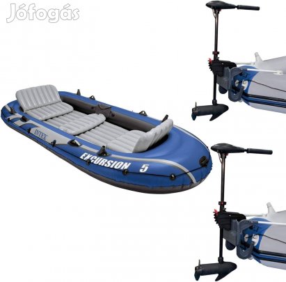 Intex 5 Szeméyles Csónak + Minn Kota 55Lbs Csónakmotor