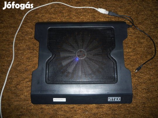 Intex IT-CP06 USB-s laptop hűtőállvány 20 cm-es ventilátorral