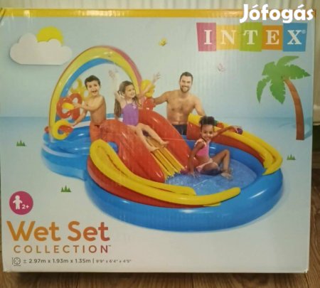 Intex felfújható gyerek medence, játékközpont 297x193x135 cm, új eladó