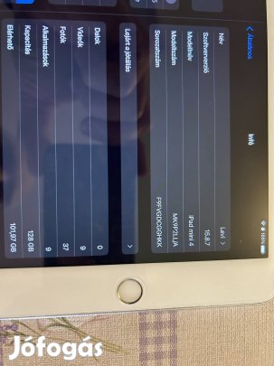 Ipad mini 4, 128Gb Wi-Fi, új akku