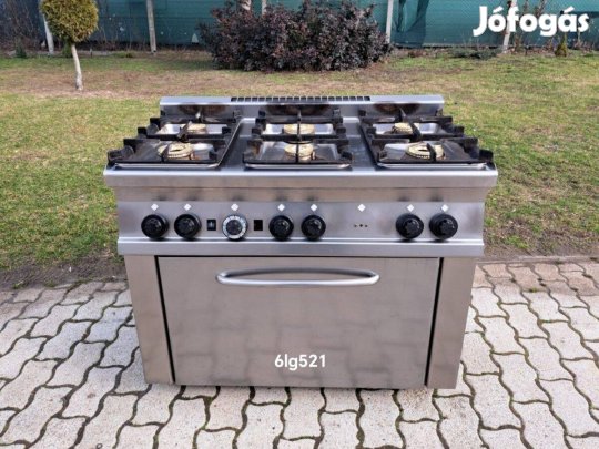 Ipari 6 égős gáztűzhely 6lg52