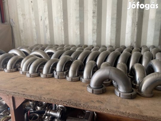 Ipari csőköteges hőcserelő saválló, rozsdamentes