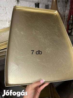 Ipari/cukrászati fém tálcák