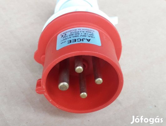 Ipari lengő 380-as dugvilla, 3P+E, 16A