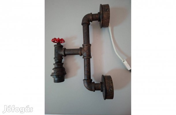 Ipari stílusú fali lámpa