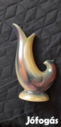 Iparművész madár kerámia váza - hibátlan