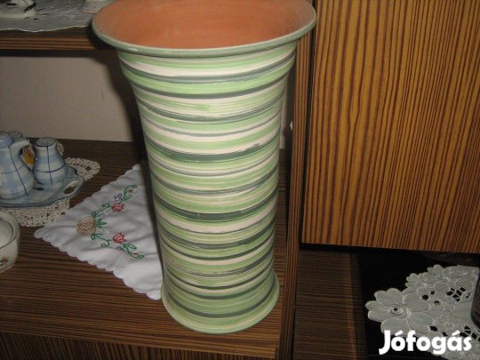 Iparművész padlóváza 36cm hibátlan