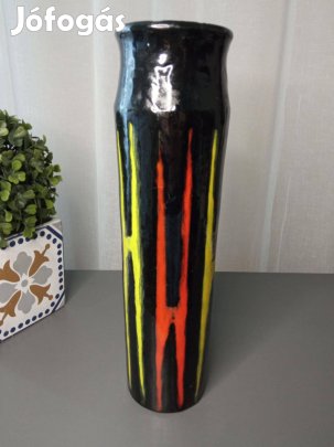 Iparművészeti Vállalat magyar kerámia váza - Zsűrizett (32 cm)