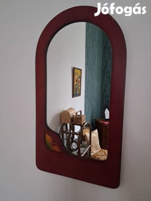 Iparművészeti  eredeti bőr tükör
