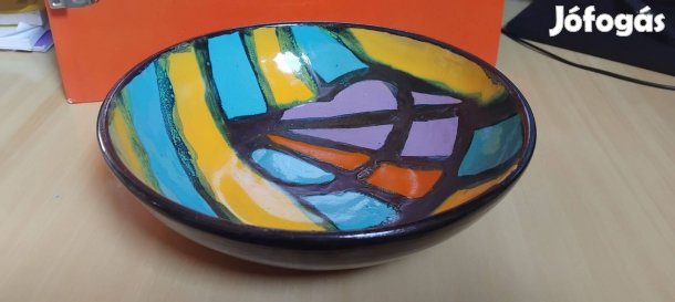 Iparművészeti kerámia tál - 20,5 cm - 2 db