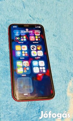 Iphone 11Piros128GB,független,akku100%,Csere isszekszárd60k