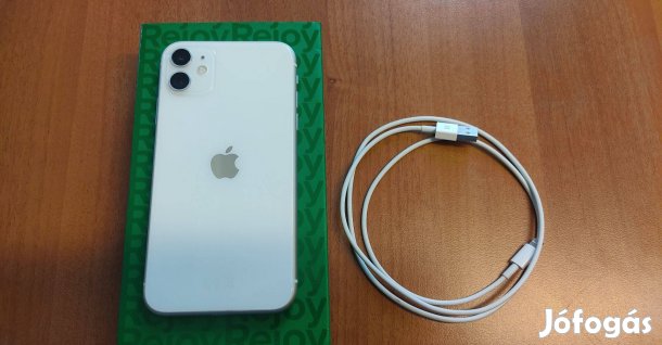 Iphone 11 128GB Fehér Újszerű 2026.05.08-ig Garanciális!