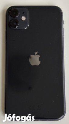 Iphone 11 128GB fekete - hibátlan külső, dobozos + Mobilfox tok
