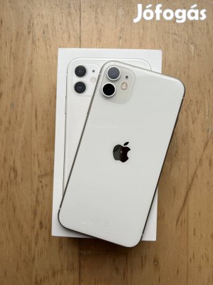 Iphone 11 - fehér, 128GB, sok tartozékkal