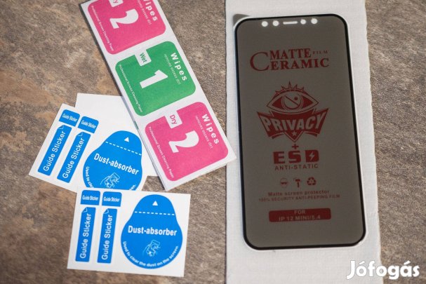 Iphone 12 mini matt (privacy) kijelzővédő fólia új