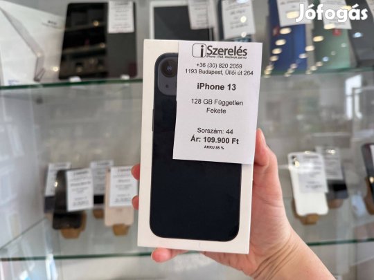 Iphone 13 128GB független fekete akku 85% (44) iszerelés.hu