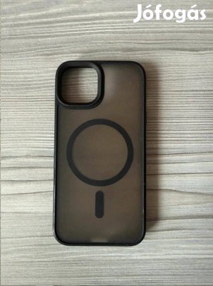 Iphone 13 Magsafe tok fekete, matt/átlátszó